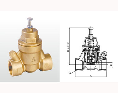 埃美柯黄铜过滤型减压阀结构图