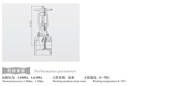 埃美柯明杆闸阀9102技术参数