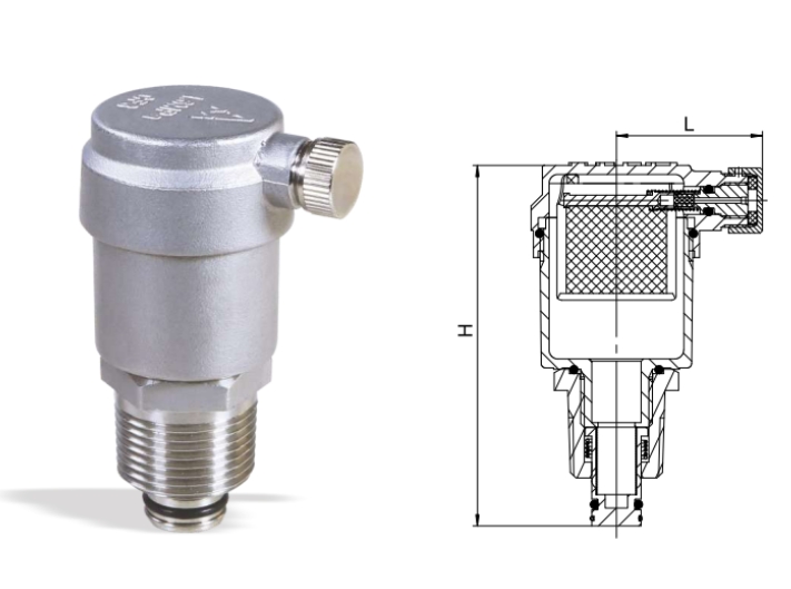 埃美柯不锈钢自动排气阀结构图