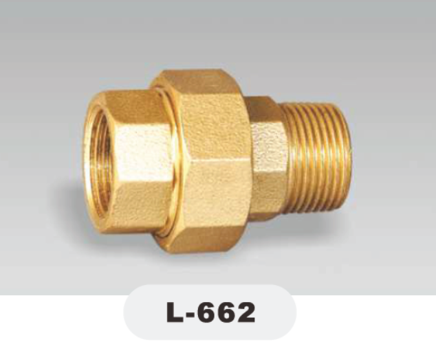 埃美柯黄铜内外螺纹等径活接头662